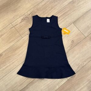 Gymboree Girls Ruffle Jumper Uniform- Navy Blue- Size 4T- NWT